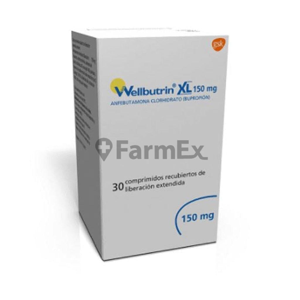 Wellbutrin XL 150 mg x 30 comprimidos Farmex-BanMedica-Persistente